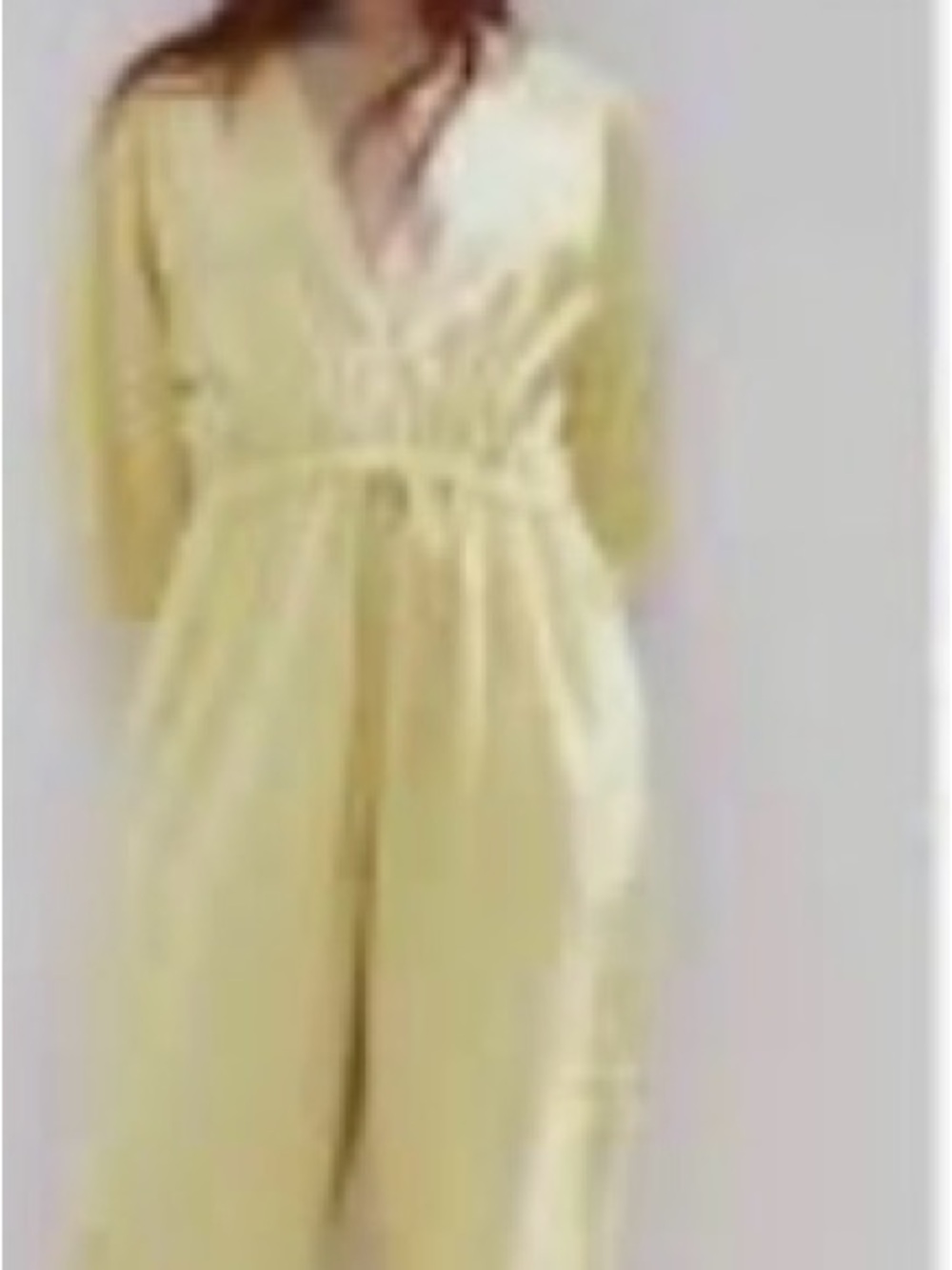 Zara Light Yellow Women's romper in size medium